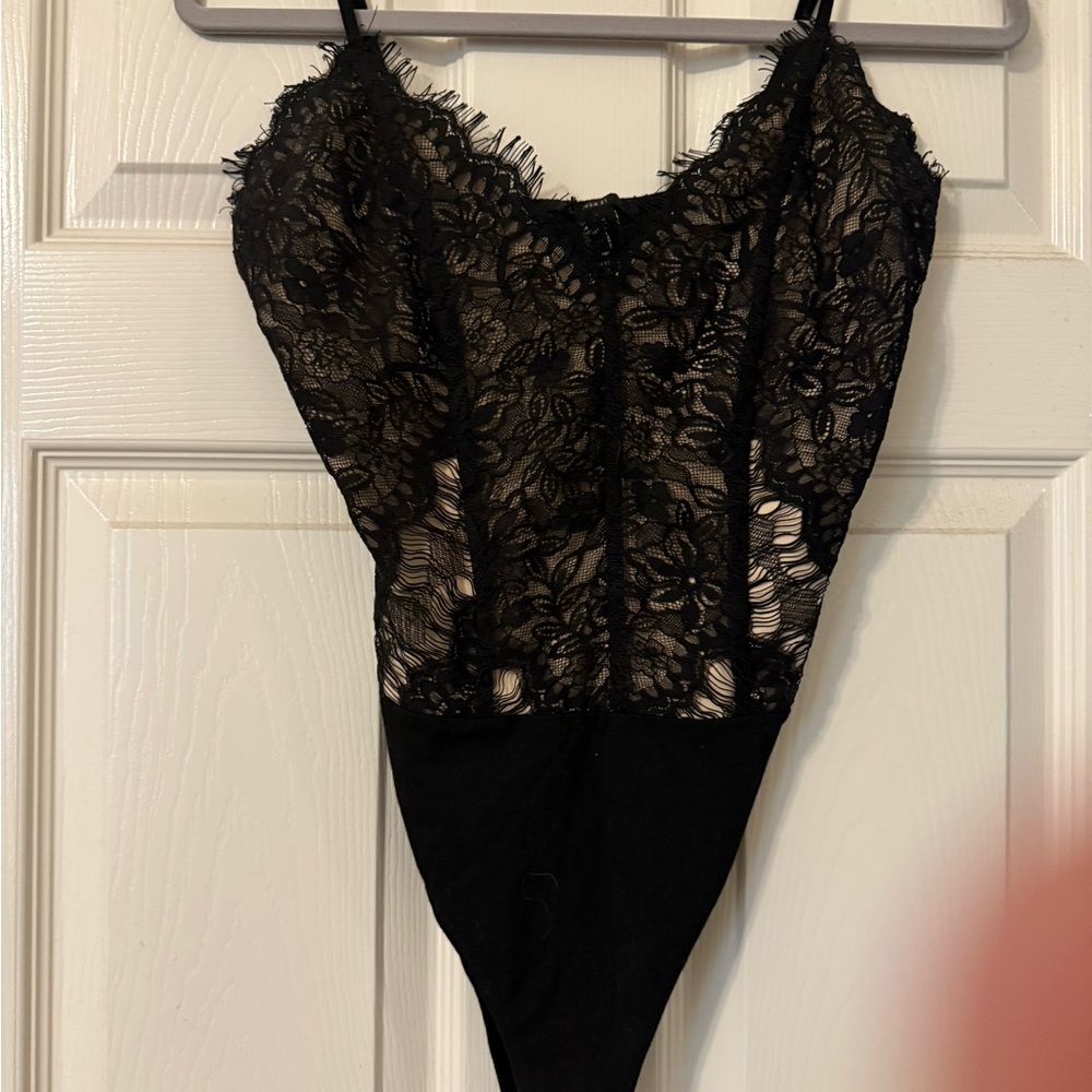 Forever 21 Black Lace Top